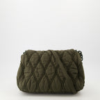 Sacs à main et épaule Sac Charm-D en nylon matelassé Diesel Kaki Femme