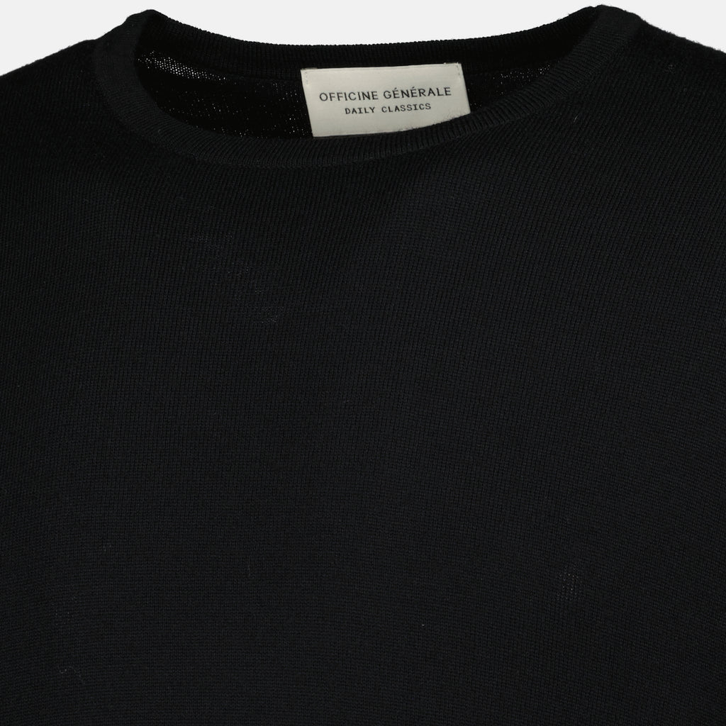 Maille 검은색 울 스웨터 Officine Générale Noir Unisexe