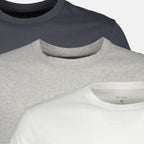 T-shirts Lot de trois t-shits blan, gris et gris foncé en coton Officine Générale Gris Homme