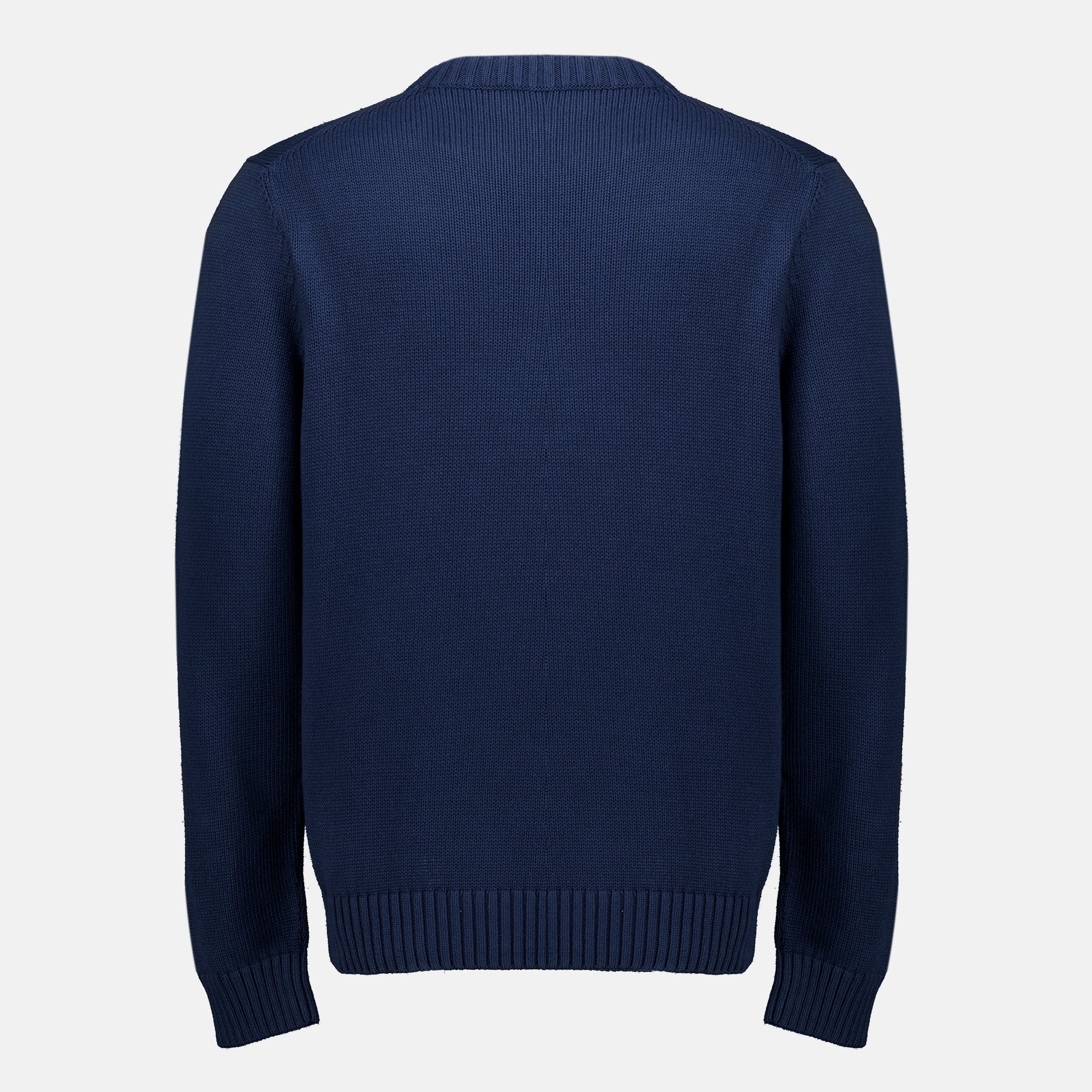 Maille Pull bleu marine en coton Prada Bleu foncé Homme