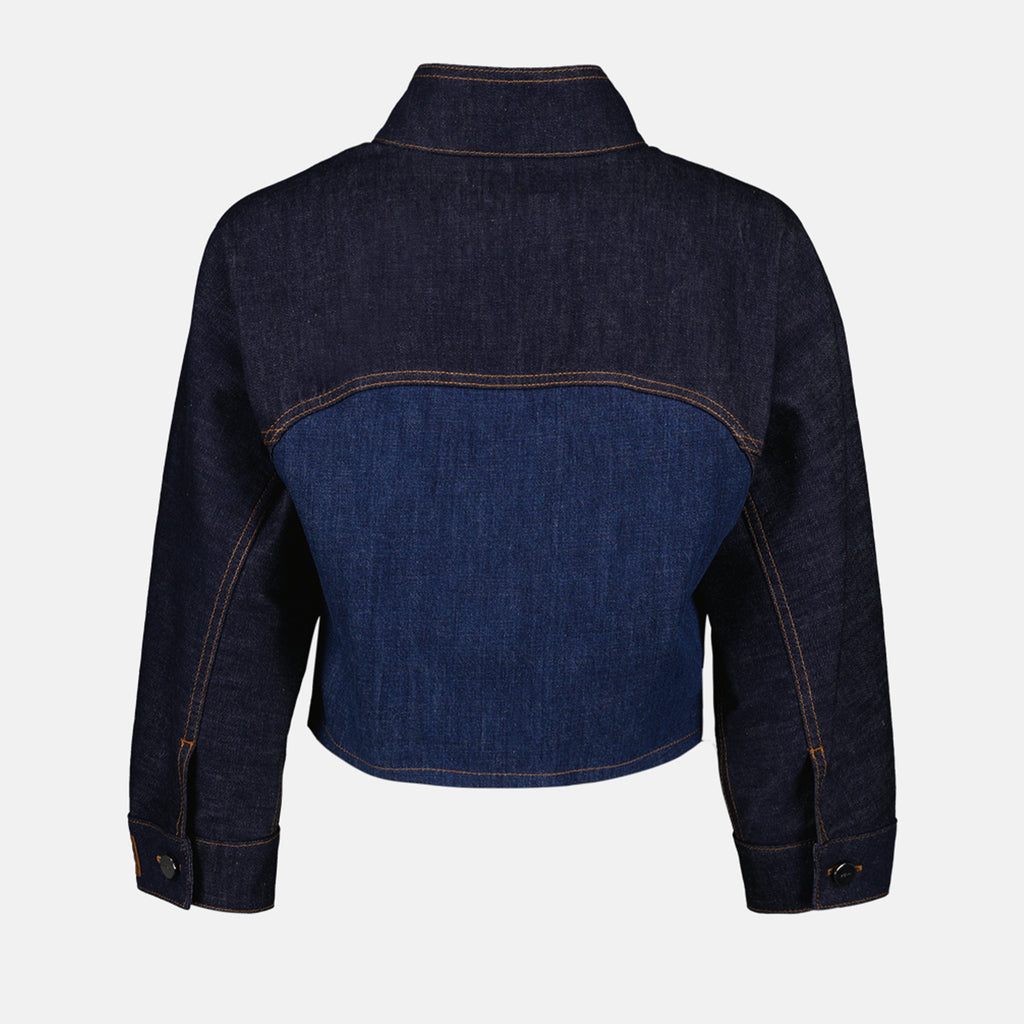 재킷 Veste courte en jean Fendi 진한 파란색 Femme
