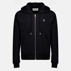 Sweatshirts Sweat zippé AMI de coeur noir Ami PARIS Noir Homme