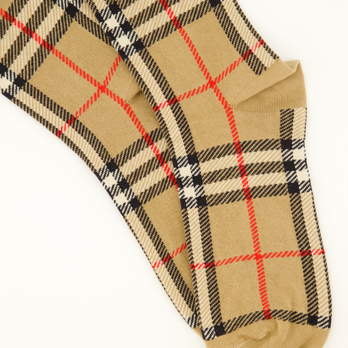 Sous-vêtements et homewear Check Pattern Socks Burberry Beige Unisexe