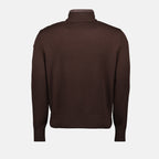 Image de l'article Cardigan en laine et daim de la marque Moncler pour Homme - Saison Automne-Hiver 2025 - Vue détaillée_2