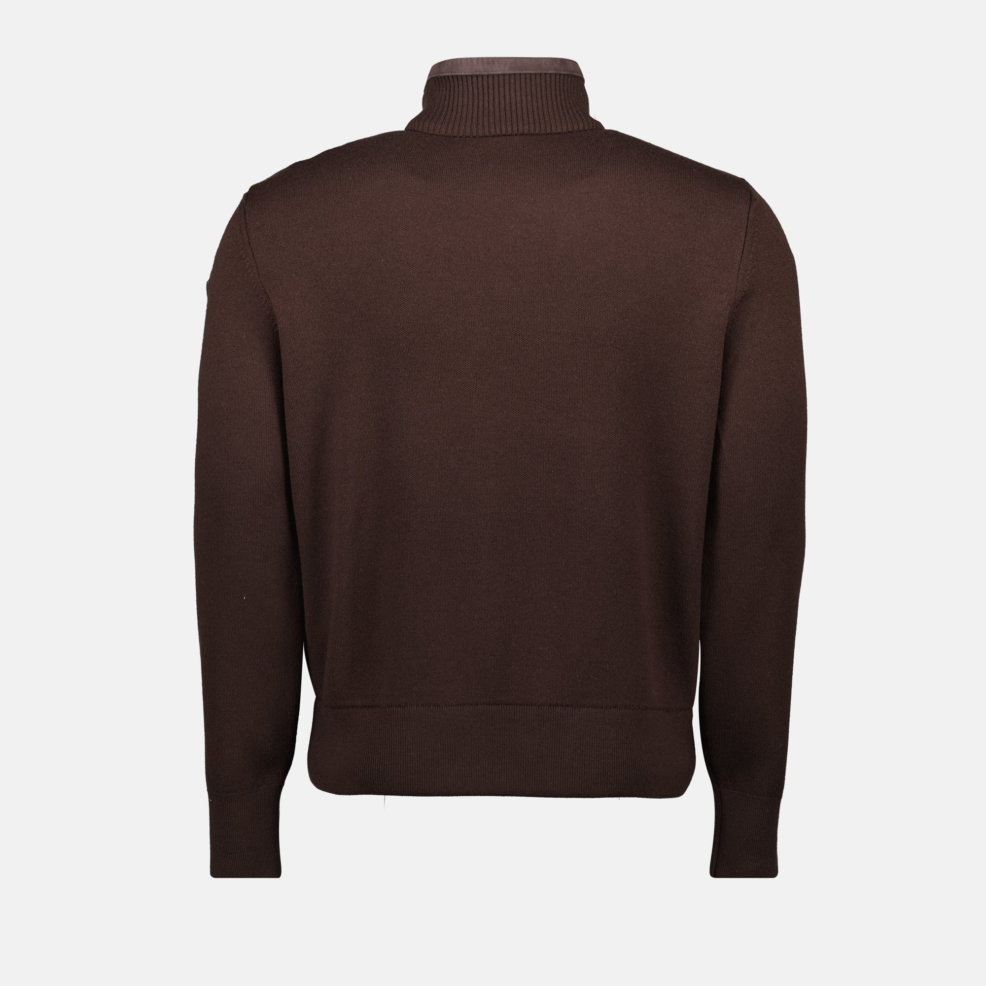 Image de l'article Cardigan en laine et daim de la marque Moncler pour Homme - Saison Automne-Hiver 2025 - Vue détaillée_2