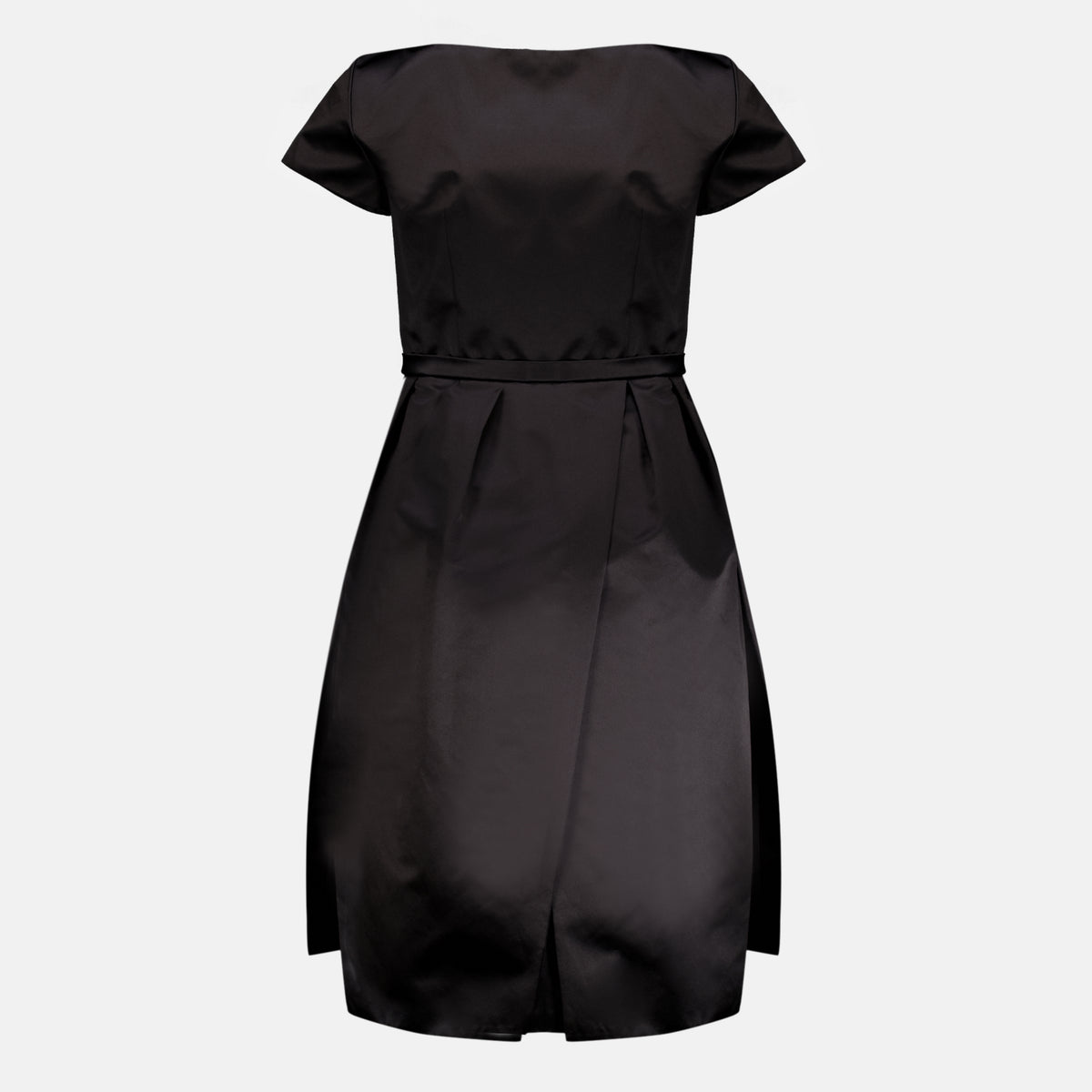 Robes Black Silk Duchess Dress Prada Noir Femme