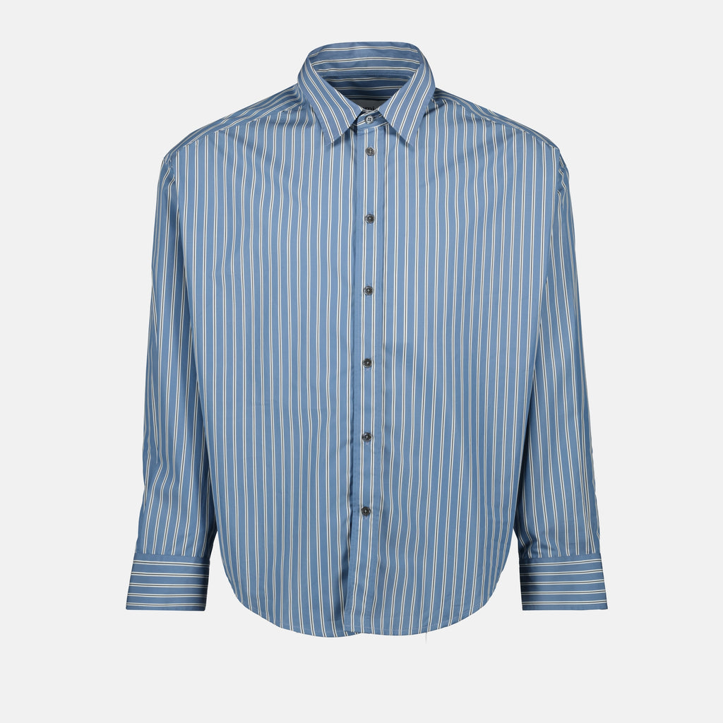 Camisas Chemise à rayures Ami PARIS Azul Homme