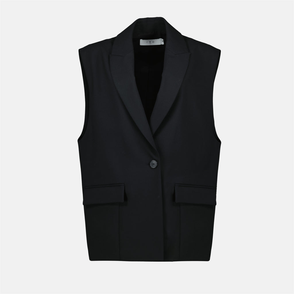 Jackets Cynesa Black Sleeveless Blazer Iro Black Femme