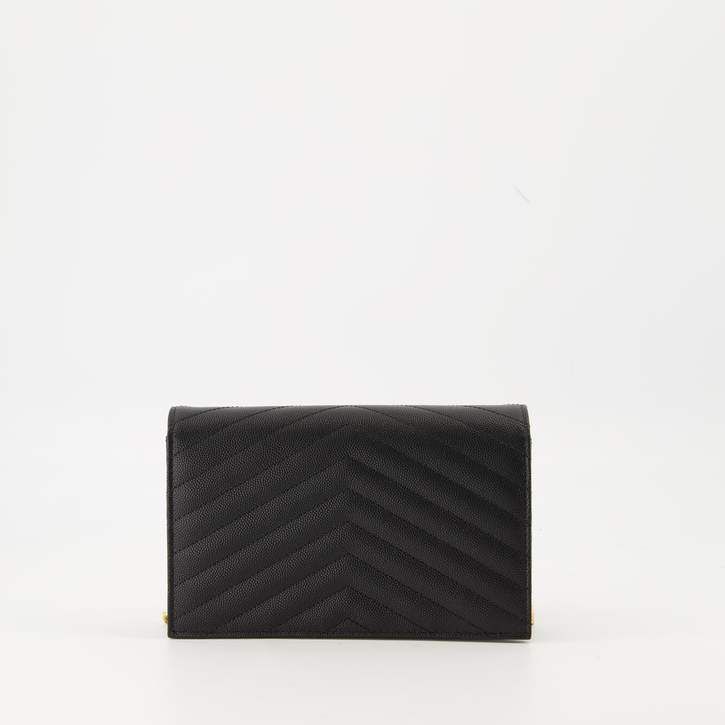 ショルダーバッグ チェーンエンベロープウォレット Saint Laurent ブラック 女性