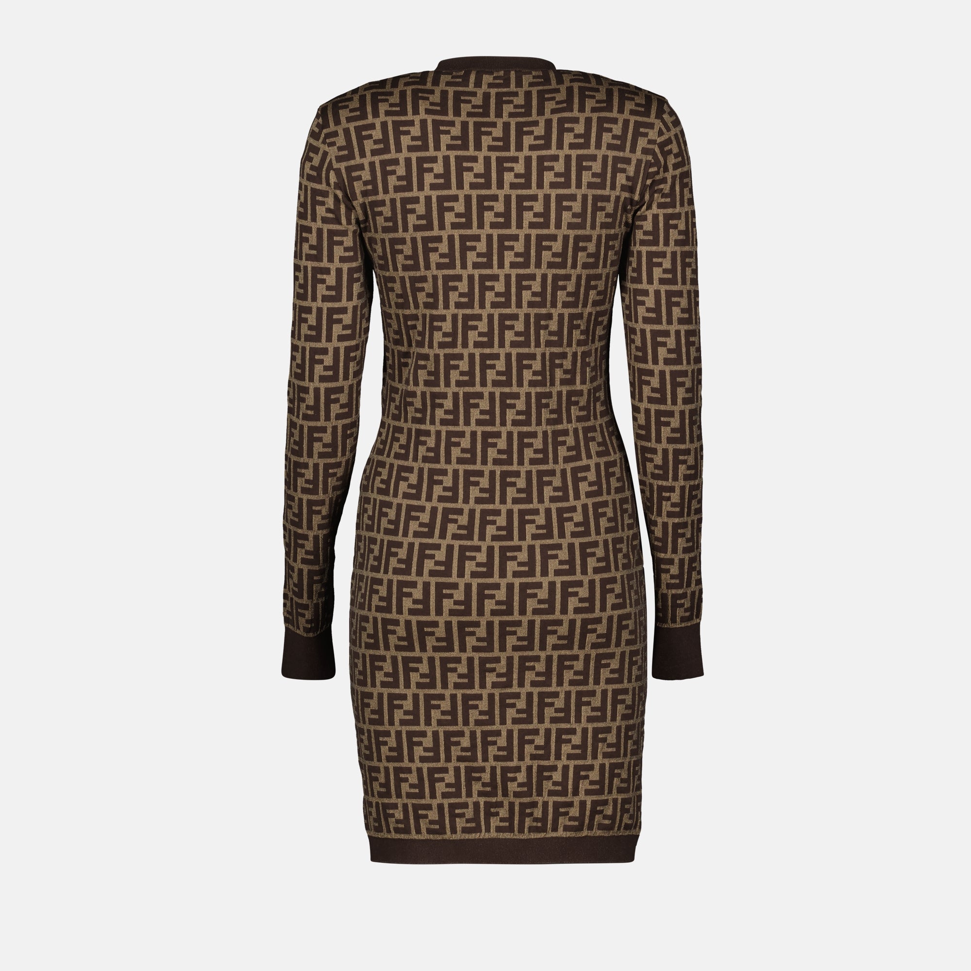 Vestidos FF Dress Fendi Marrom Femme
