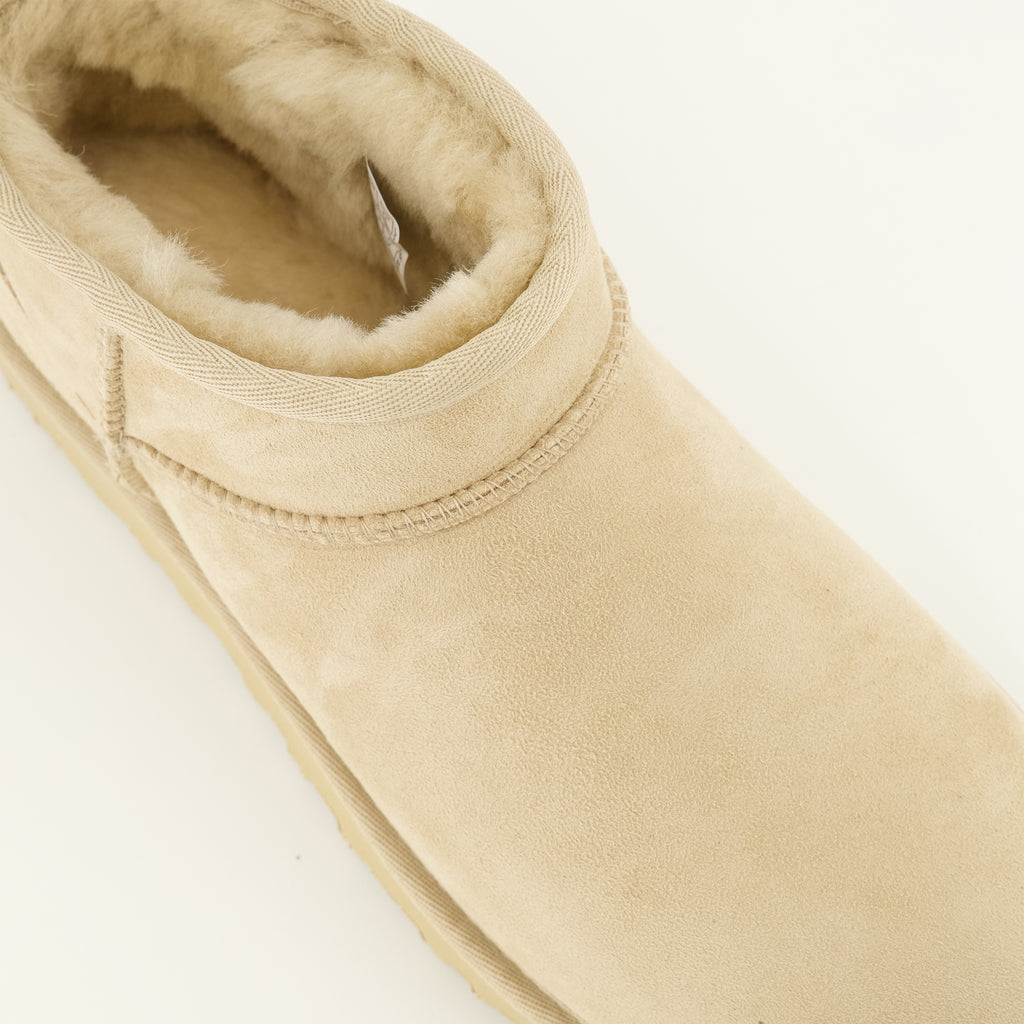 Bottines Bottes Classic Ultra mini beige Ugg Beige Femme