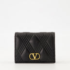 Petite maroquinerie Carteiras Quiltie 67 Valentino Garavani Noir Femme