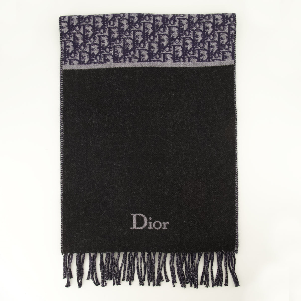 Écharpe double face Dior Oblique