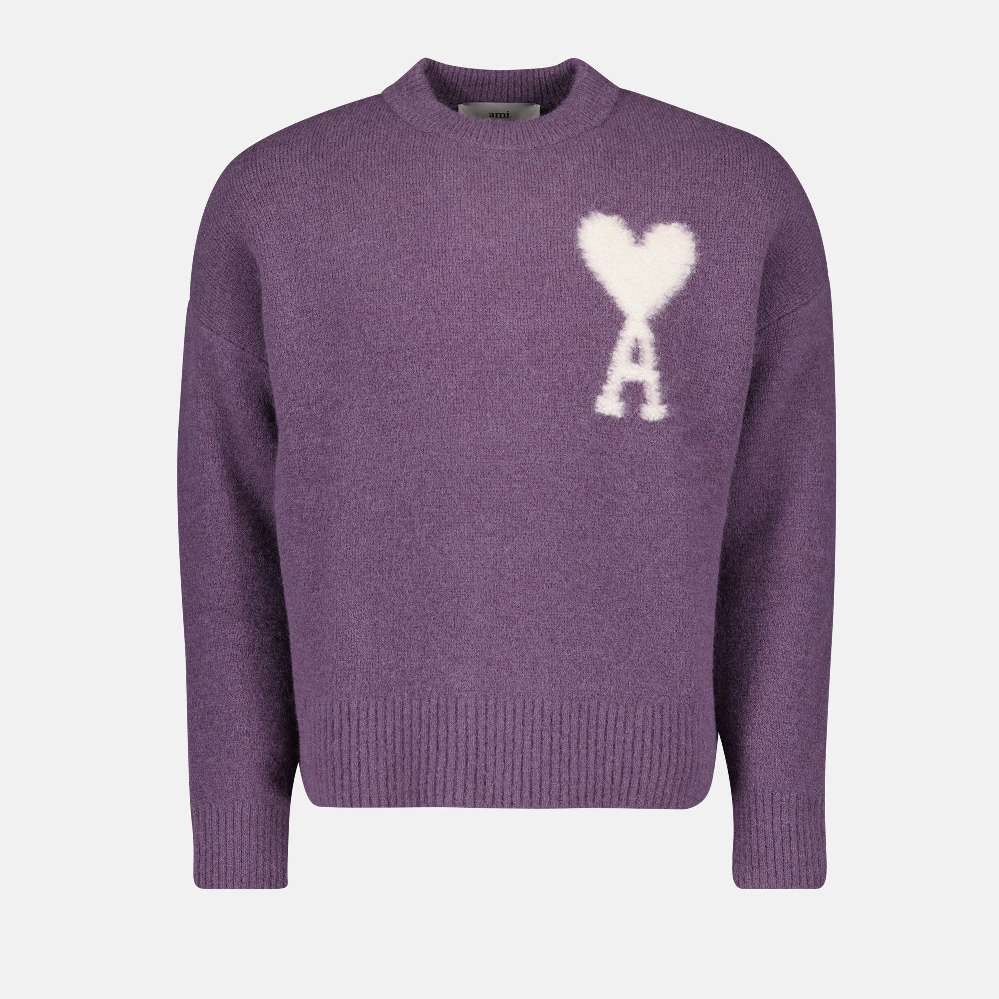 Maille Pull AMI de Coeur Ami PARIS Violet Unisexe