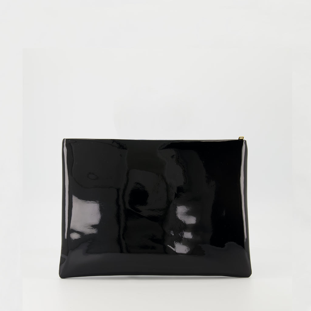 Pouches Calypso Clutch Saint Laurent Black Femme