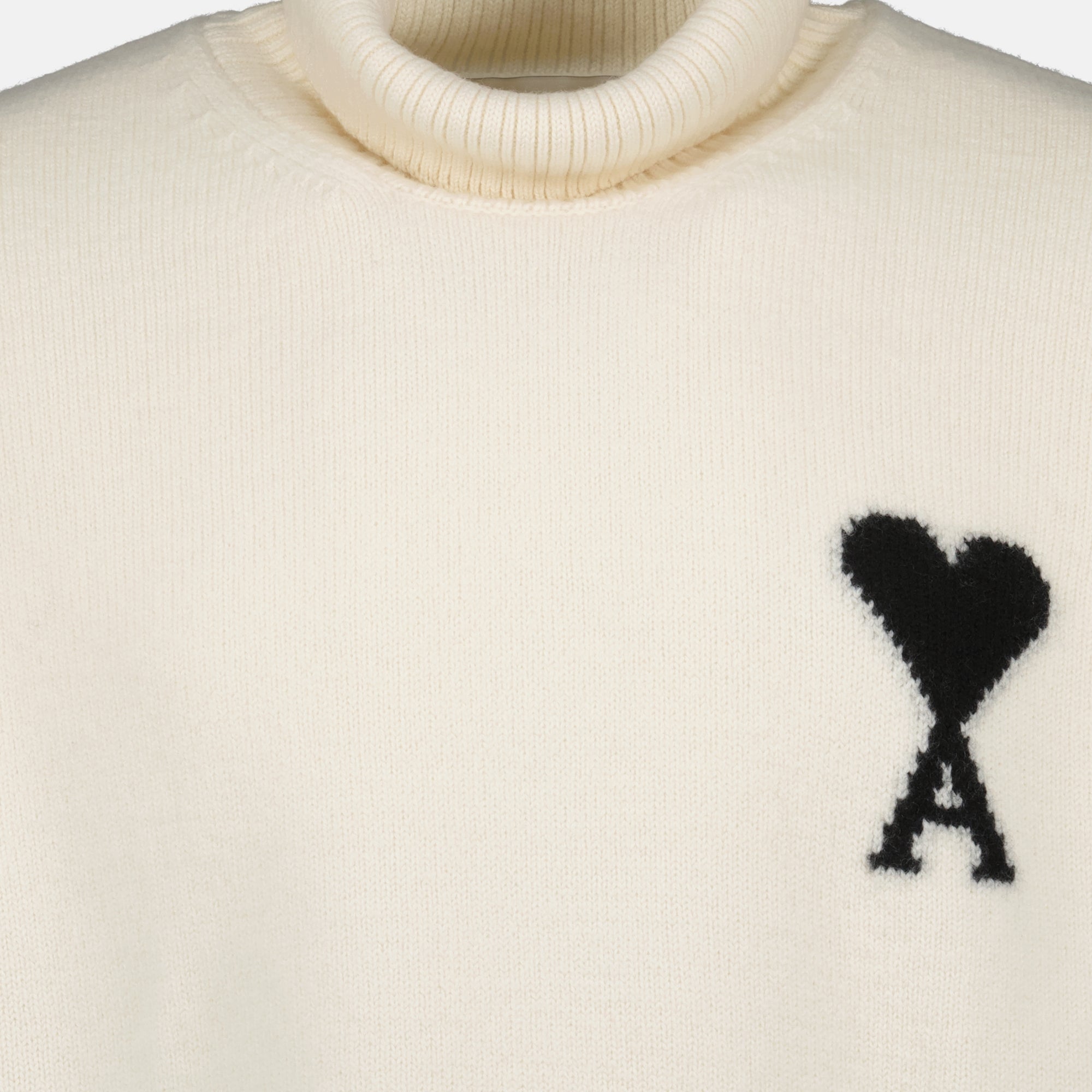 Image de l'article Pull Ami de coeur de la marque Ami PARIS pour Unisex - Saison Automne-Hiver 2025 - Vue détaillée_3