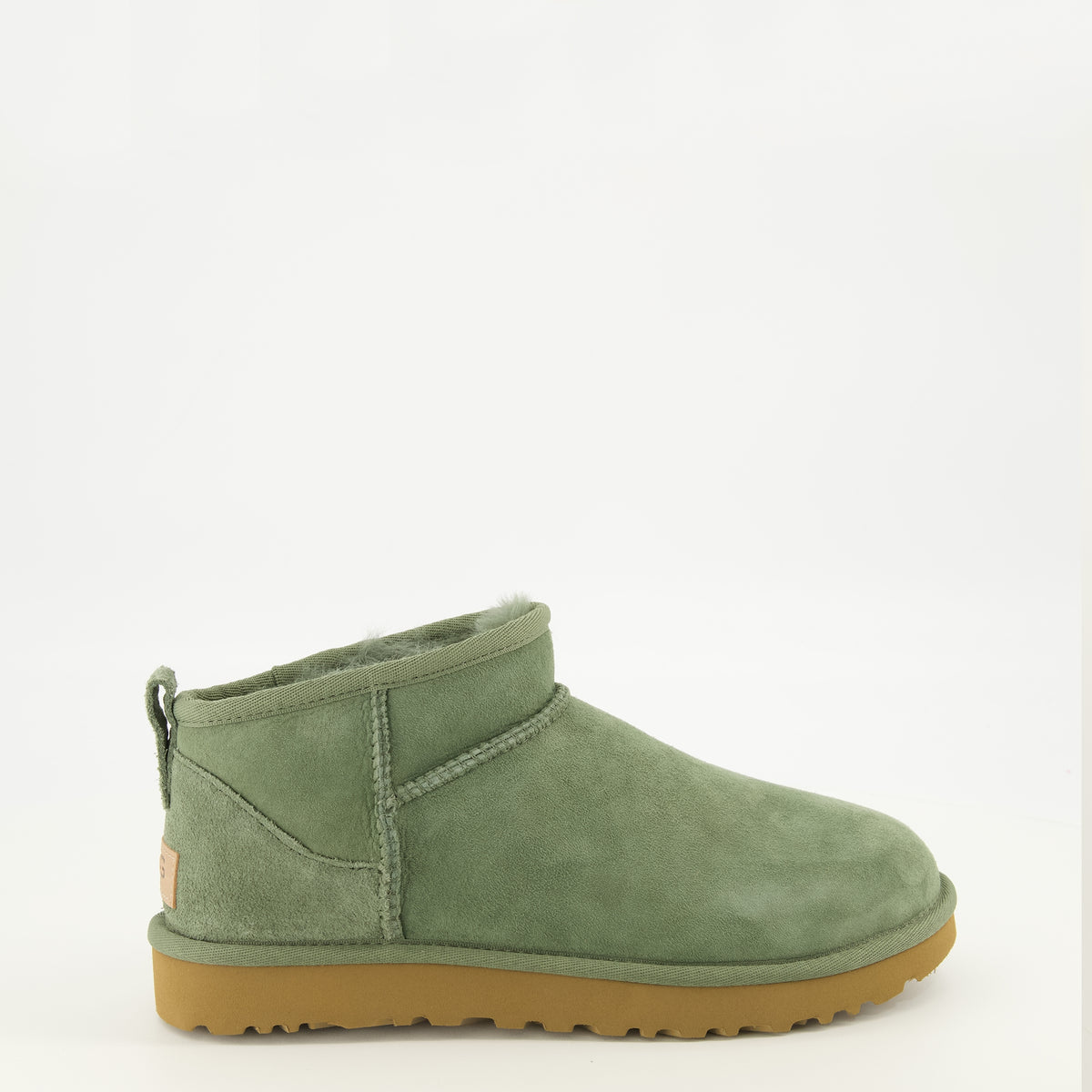 Bottines Bottes Classic Ultra mini vert Ugg Vert Femme