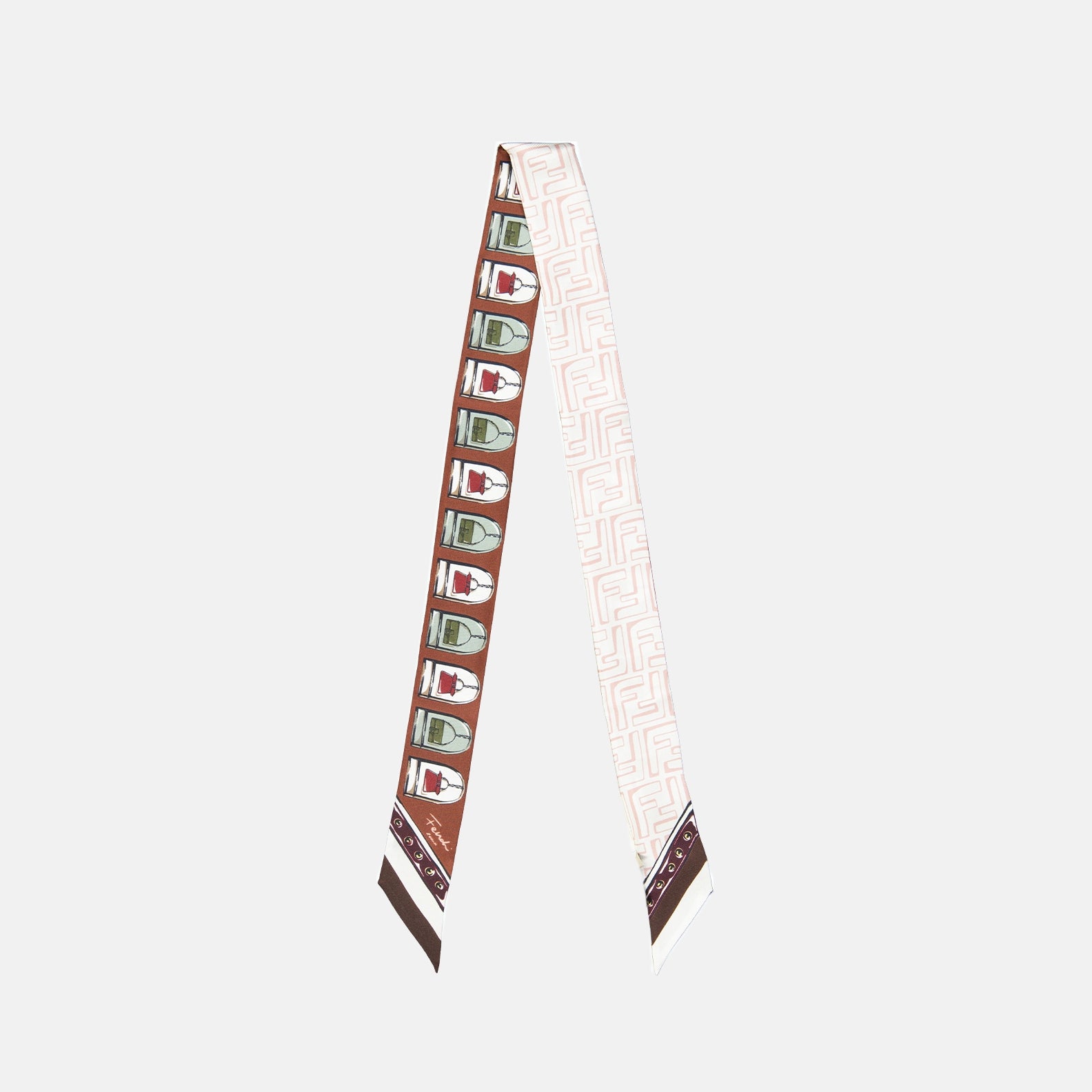 Écharpes, foulards et gants Bandeau en soie Fendi Marron Femme