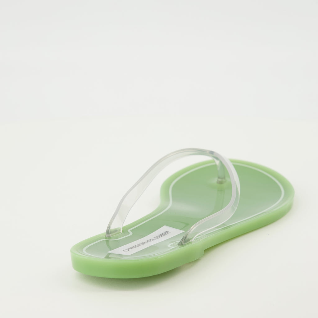 Image de l'article Tongs Jo en PVC vert de la marque Christopher Esber pour Femme - Saison Printemps-Été 2026 - Vue arrière