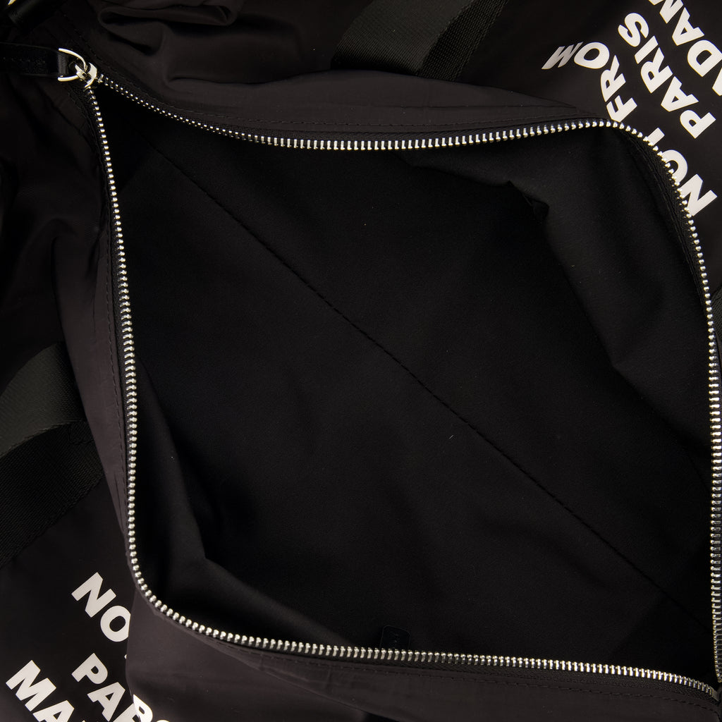 Sacs de sport et voyage Mala de Desporto Slogan em Nylon Preto Drole De Monsieur Noir Homme