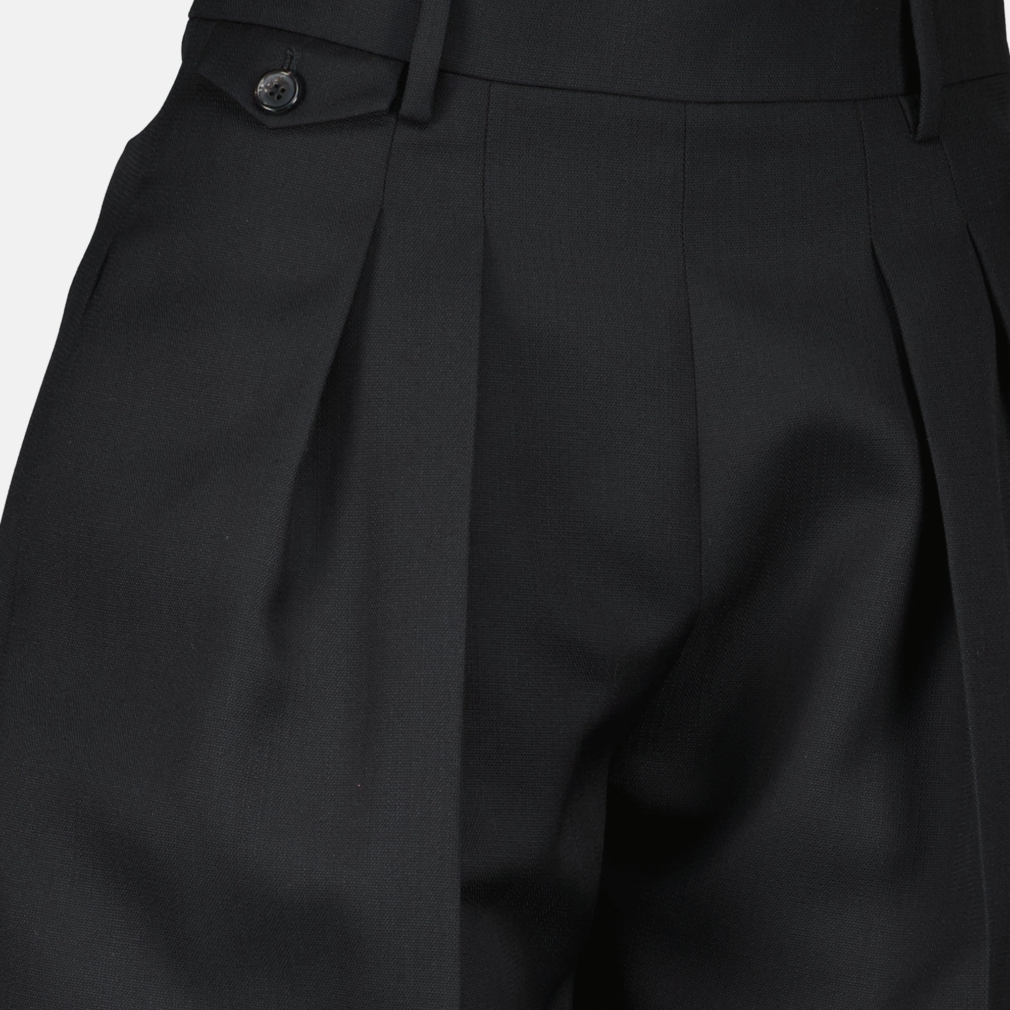 Image de l'article Pantalon Dugan noir de la marque Khaite pour Femme - Saison Printemps-Été 2026 - Vue détaillée_1