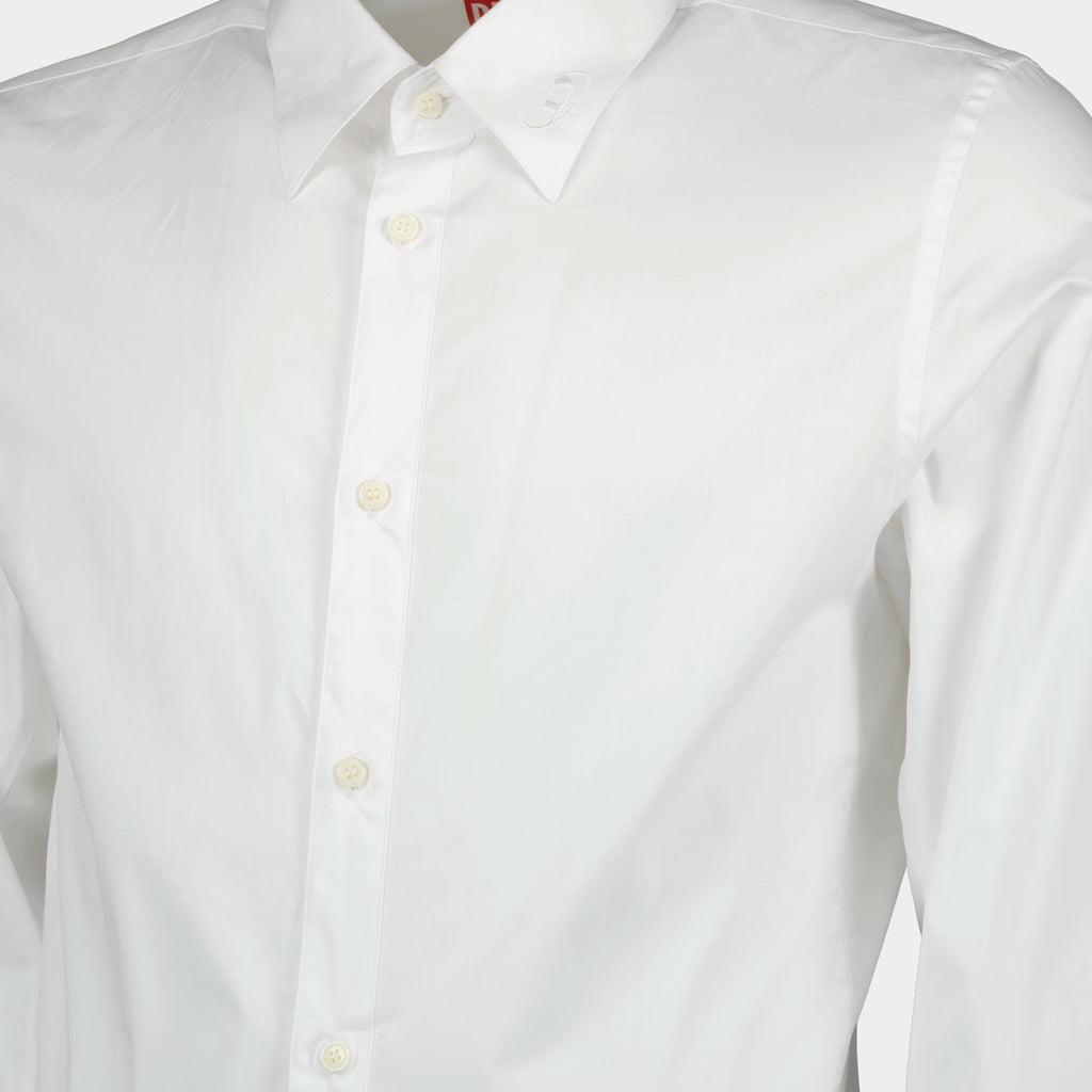 Chemises Chemise S-Fitty-A blanche Diesel Blanc Homme