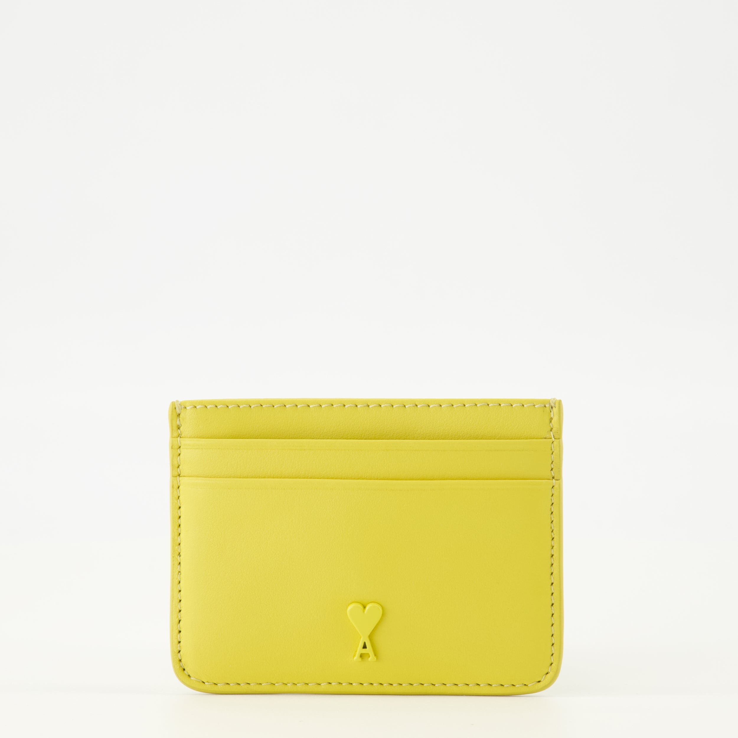 Image de l'article Portes-cartes ami de coeur jaune de la marque Ami PARIS pour Unisex - Saison Printemps-Été 2026 - Vue de Face