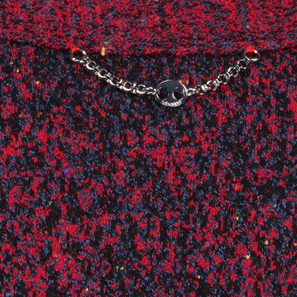 Image de l'article Cardigan rouge effet tweed en coton de la marque Rabanne pour Femme - Saison Printemps-Été 2026 - Vue détaillée_2