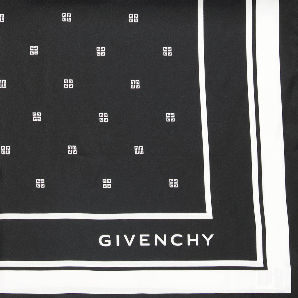 Écharpes, foulards et gants Carré de soie 4G Givenchy Noir Femme