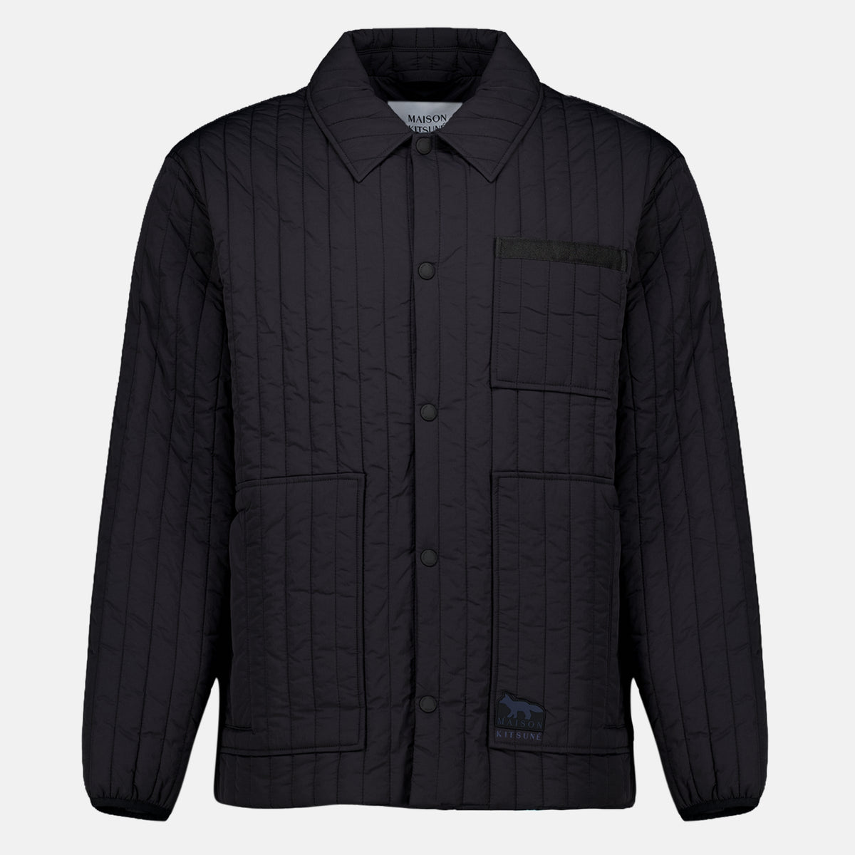 Vestes Veste matelassée en nylon Maison Kitsune Noir Homme