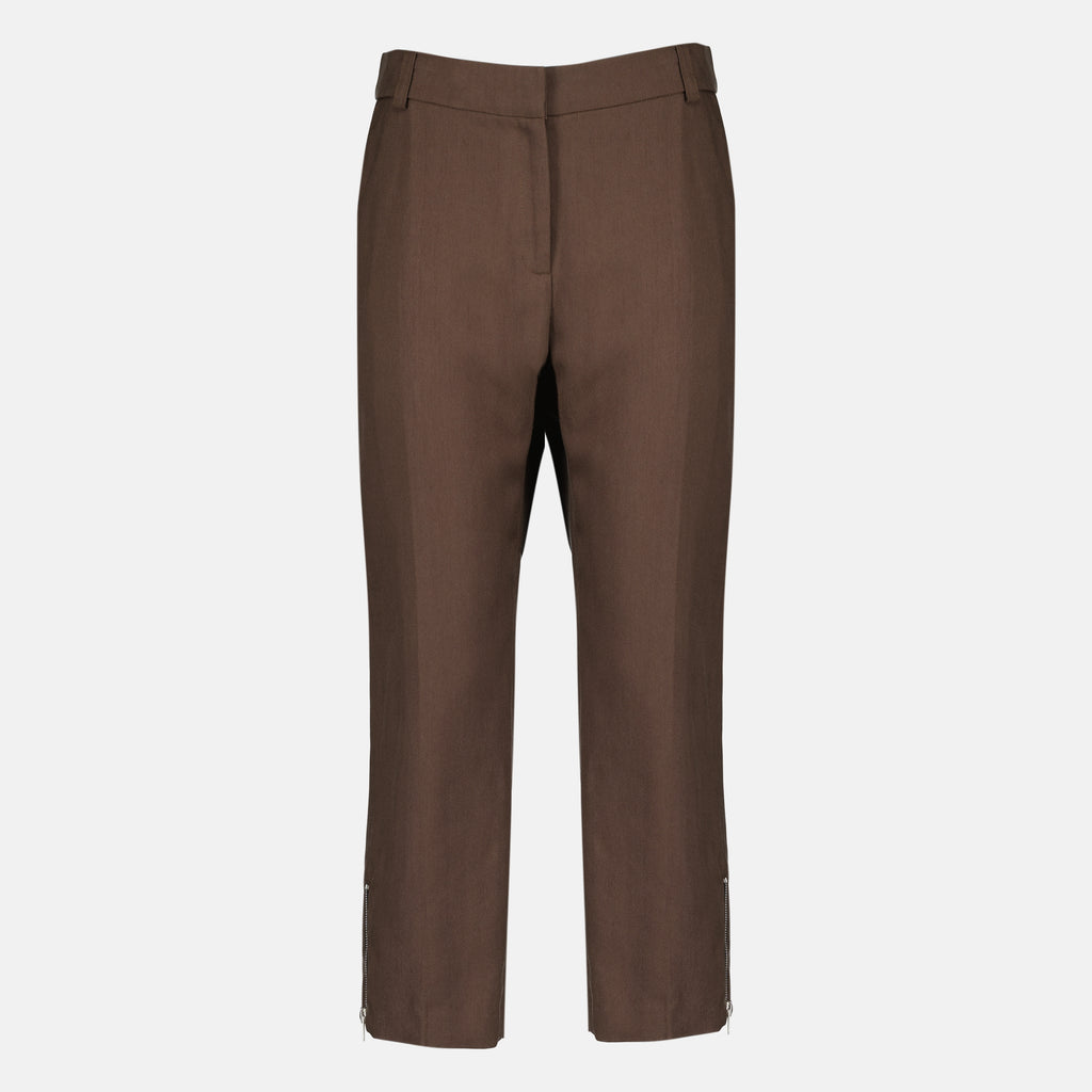 Pantalons Jeans dritti in cotone marrone Iro Marron Femme