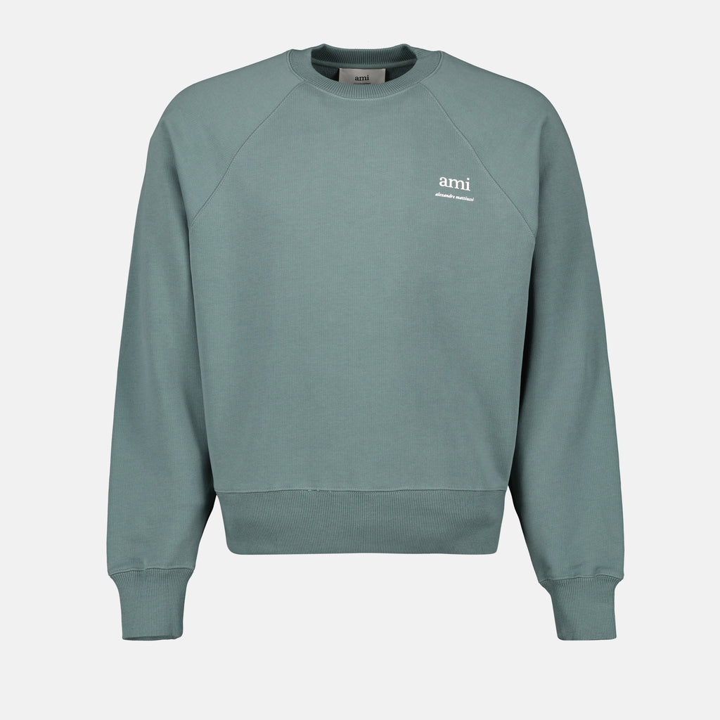 Felpe Sweatshirt Alexandre Matiussi Ami PARIS Verde Unisex