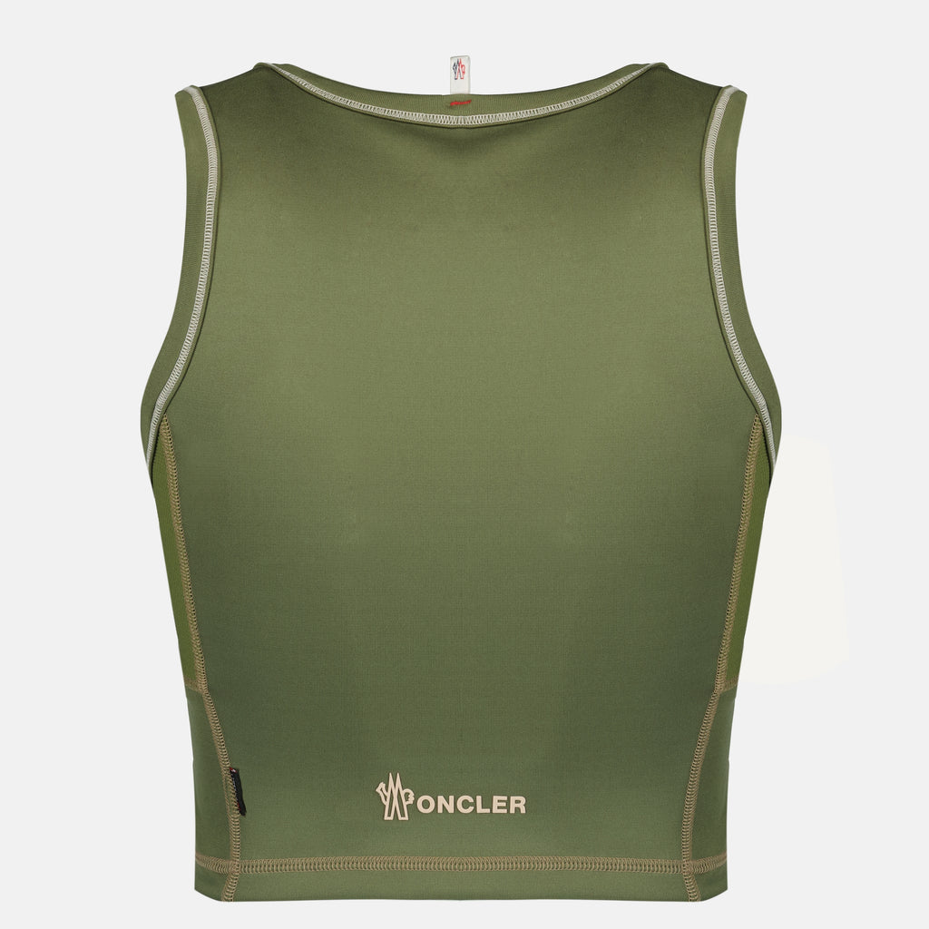 Tops Top de Desporto Kaki em Polartec® Moncler Grenoble Kaki Femme