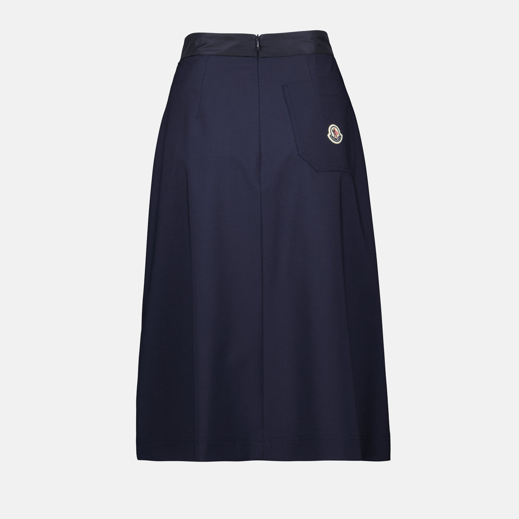 Jupes Jupe plissée Moncler Bleu foncé Femme