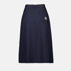 Jupes Jupe plissée Moncler Bleu foncé Femme