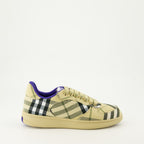 Sneakers Sneakers a scacchi Terrace Burberry Beige Femme