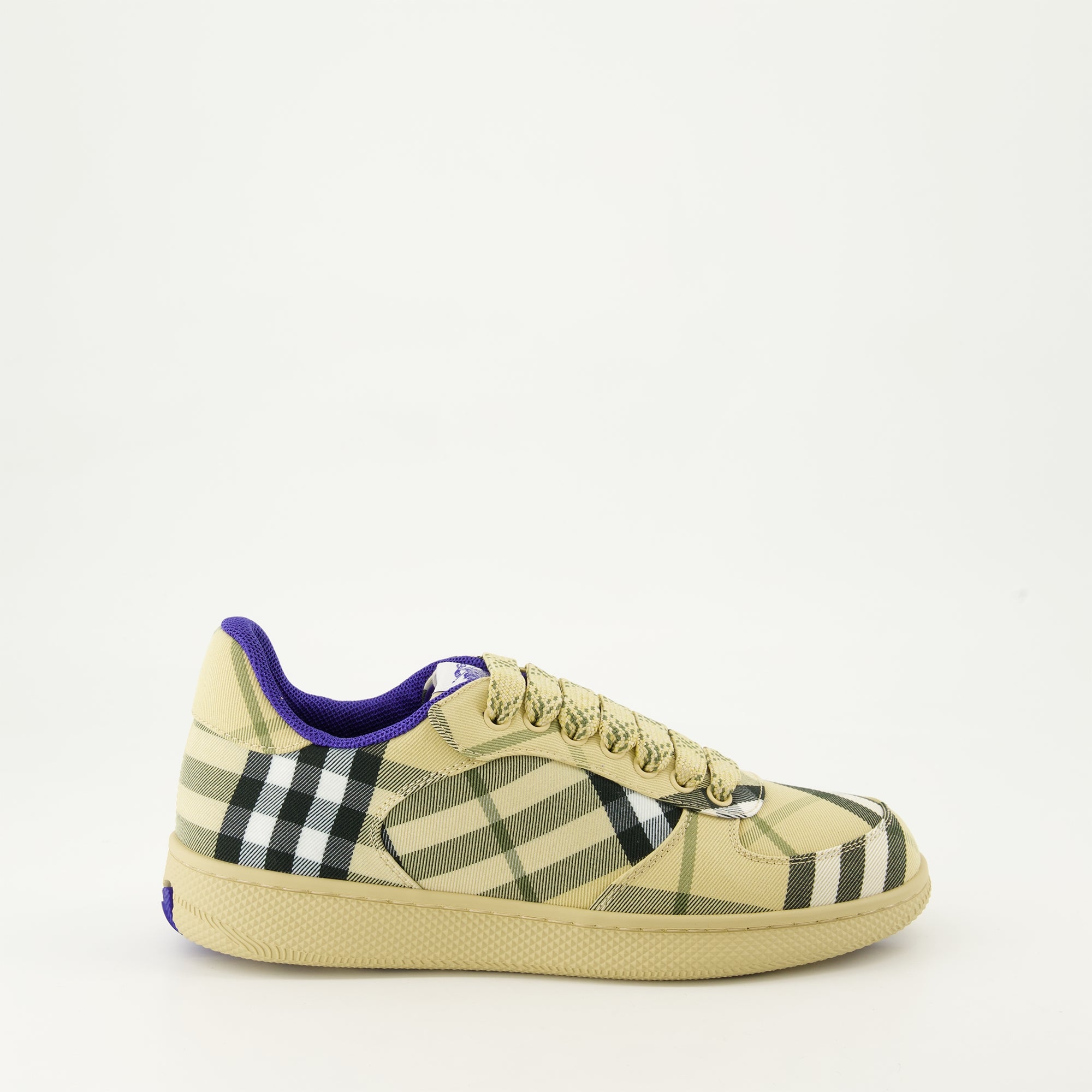 Sneakers Sneakers a scacchi Terrace Burberry Beige Femme