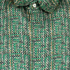 Camisas Chemise FF en soie Fendi Verde Homme