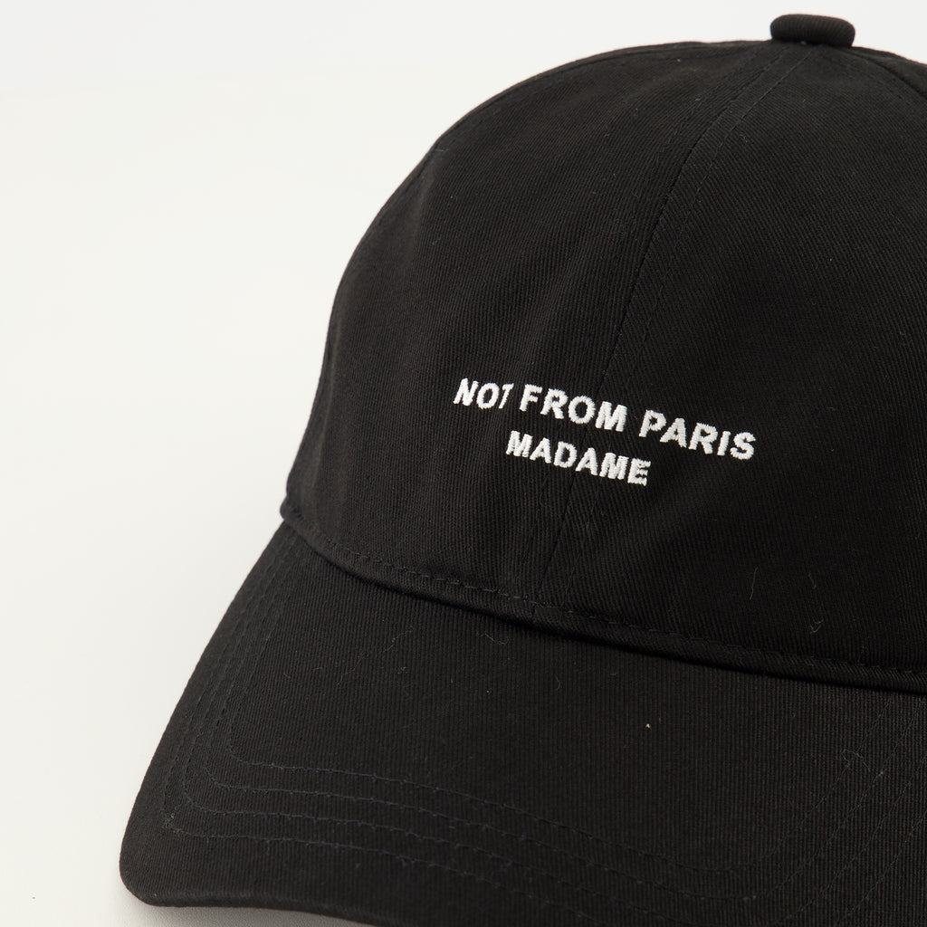 Chapeaux, casquettes et bonnets 블랙 슬로건 캡 Drole De Monsieur Noir Homme