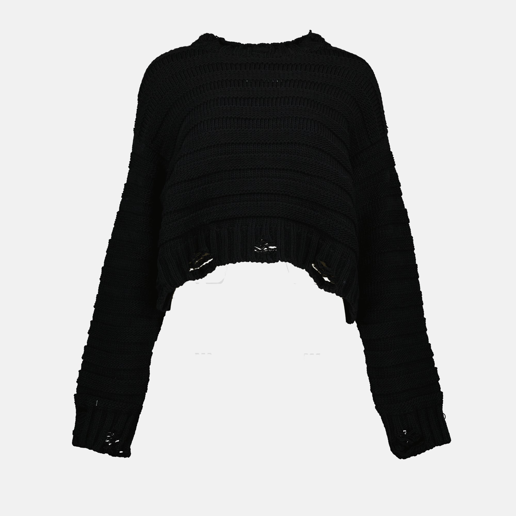 Maille Suéter de Lana Mm6 Noir Femme