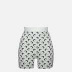 Shorts Mallas Ciclismo Moon Marine Serre Blanc Femme