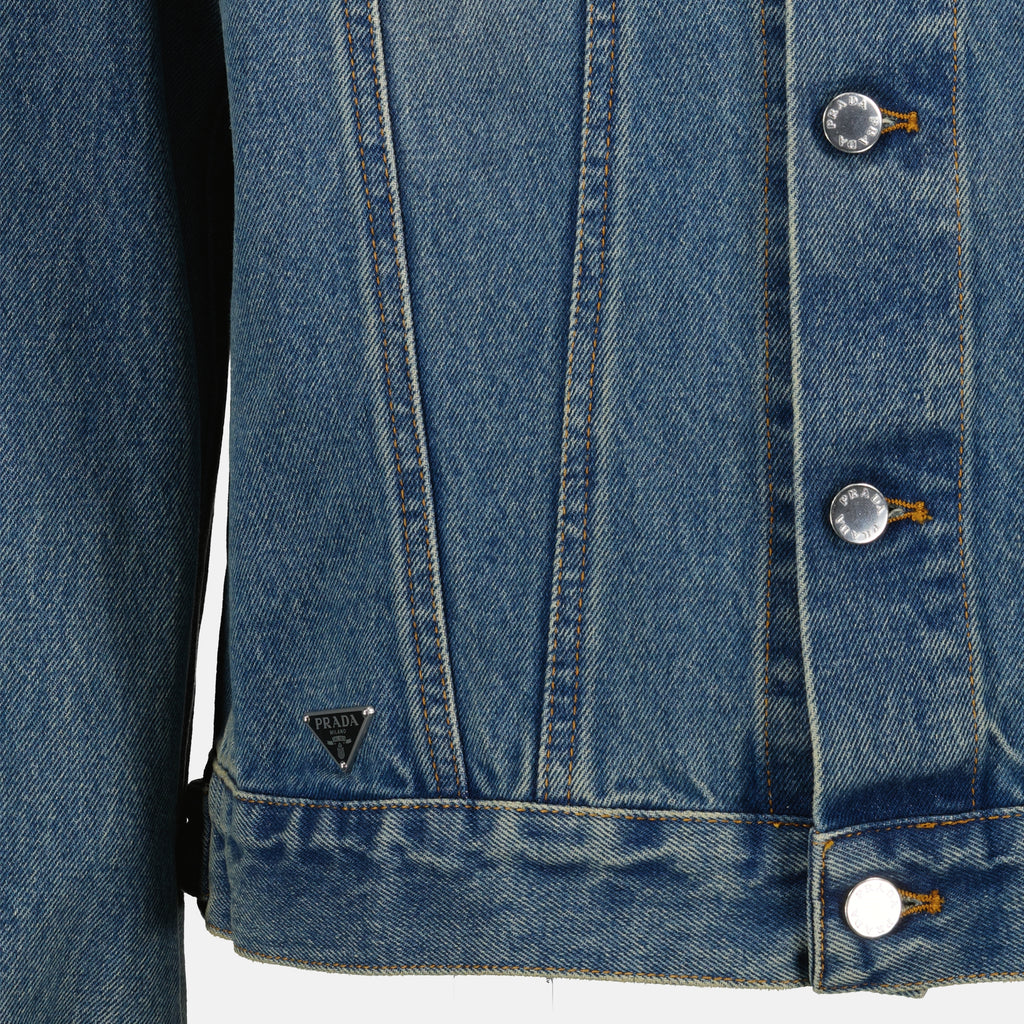 Chaquetas Chaqueta de Denim Prada Azul Homme