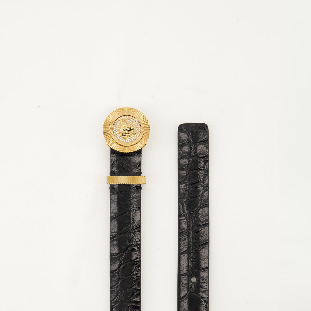 Cintos Cinto Medusa Versace Preto Femme