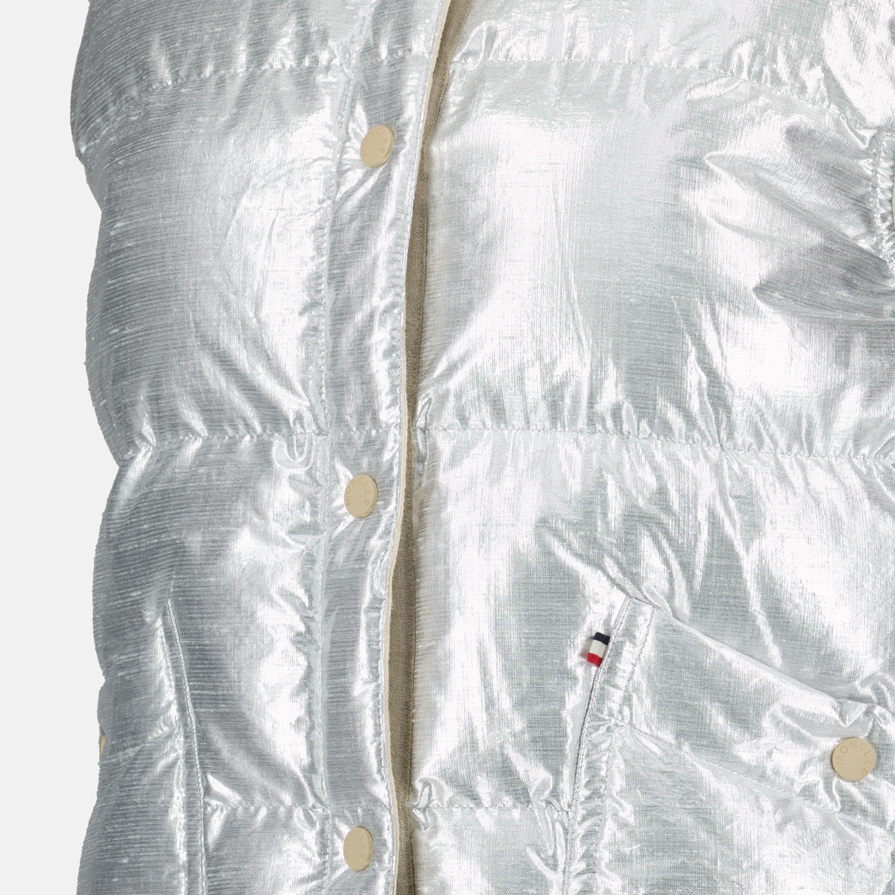 Vestes Doudoune sans manche Pinchot Moncler Grenoble Argenté Femme