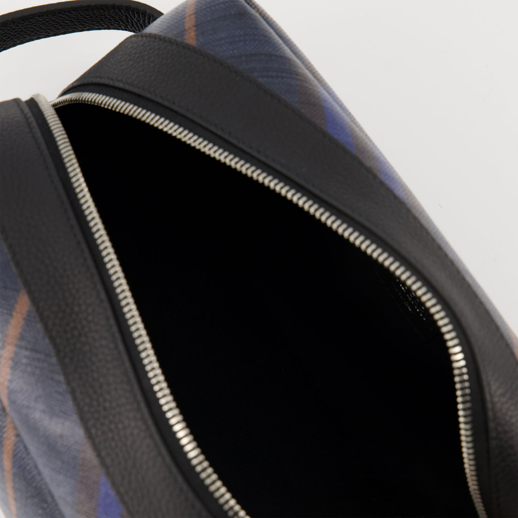 Clutches Pouch de Viagem Check Burberry Azul marinho Homens