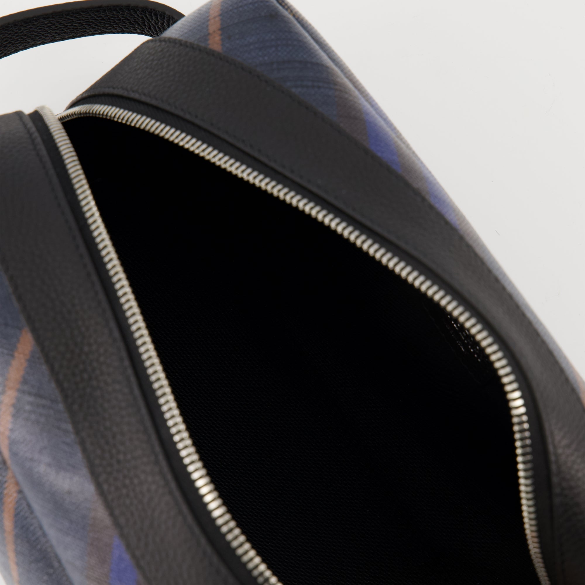 Clutches Check Travel Pouch Burberry Navy blue Men