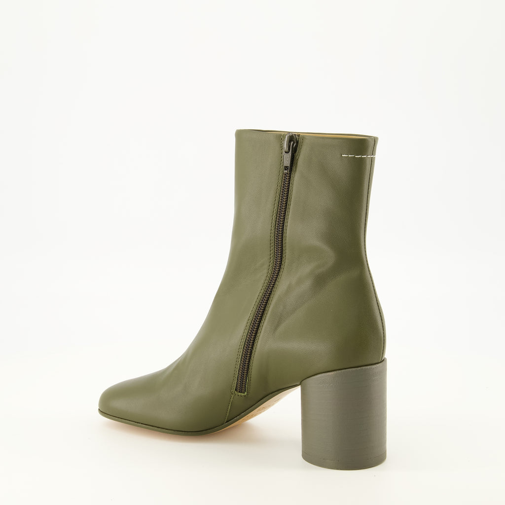 Bottines Anatomic Kaki Ankle Boots Mm6 Kaki Femme