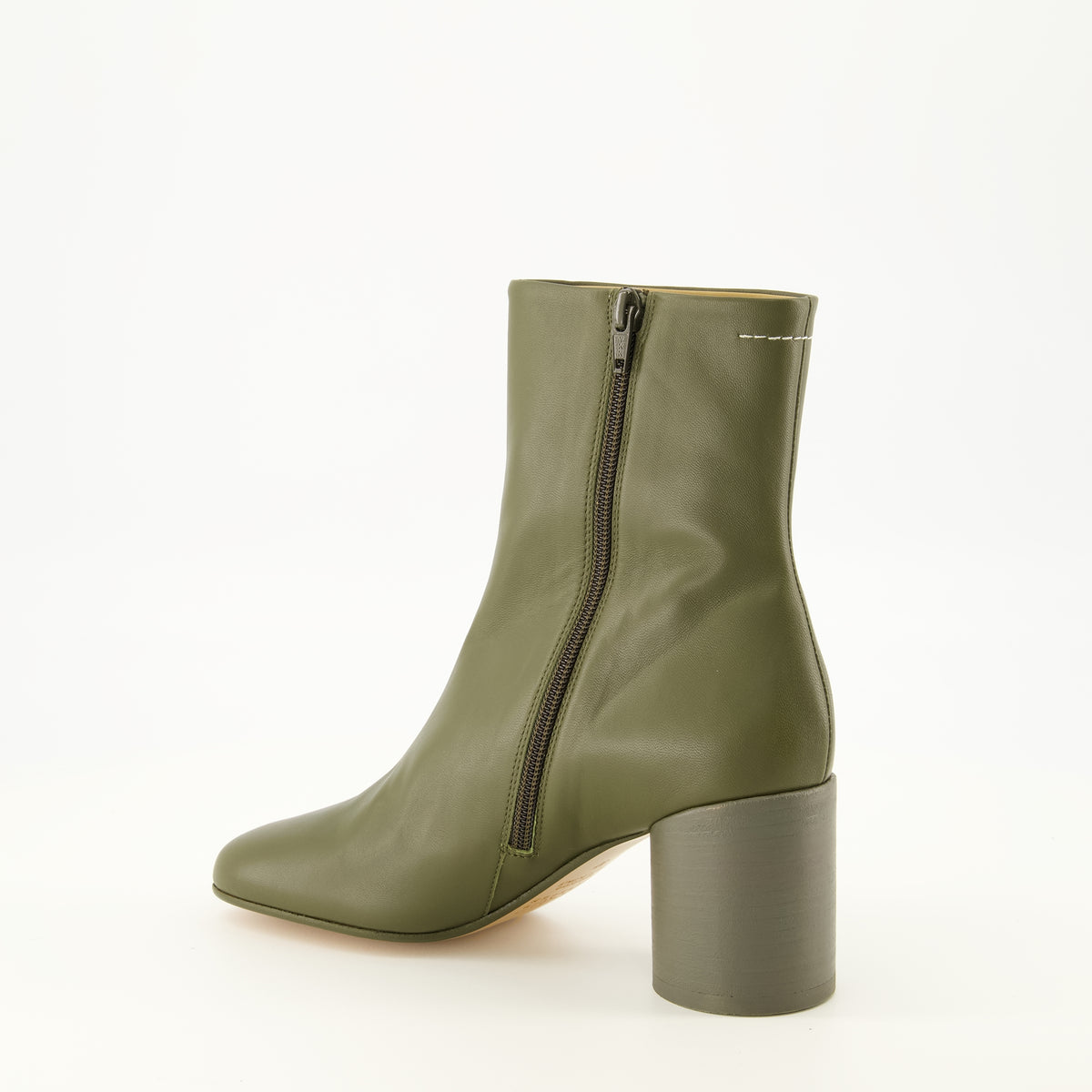 Bottines Anatomic Kaki Ankle Boots Mm6 Kaki Femme