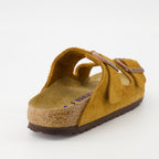 オープントゥシューズ アリゾナサンダル Birkenstock 茶色 Femme