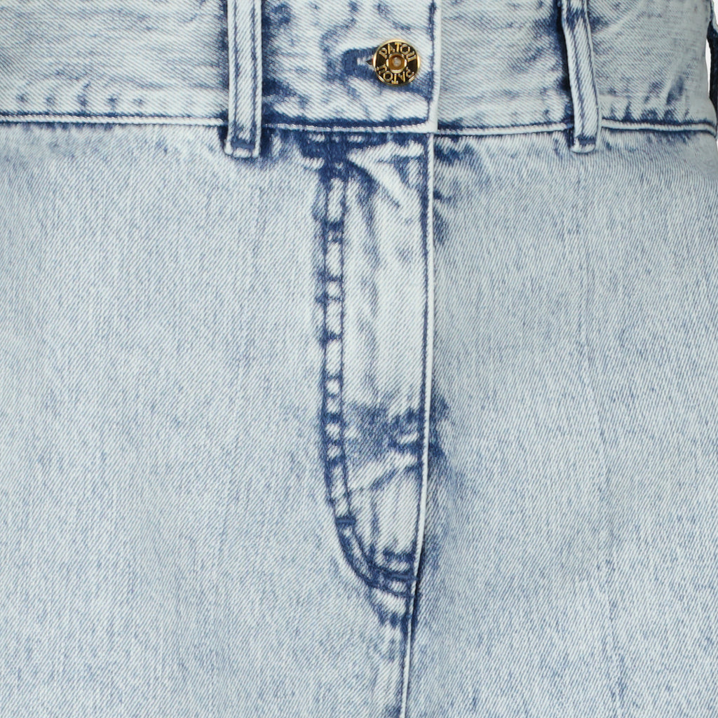 Image de l'article Bermuda en denim bleu de la marque Patou pour Femme - Saison Printemps-Été 2026 - Vue détaillée_2